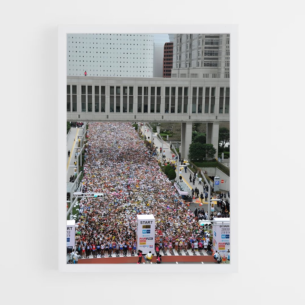 Poster La Rue des Runners – affiche Athlétisme (vue 3)
